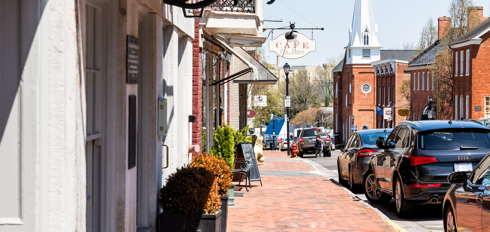 Downtown in Lexington Virginia.